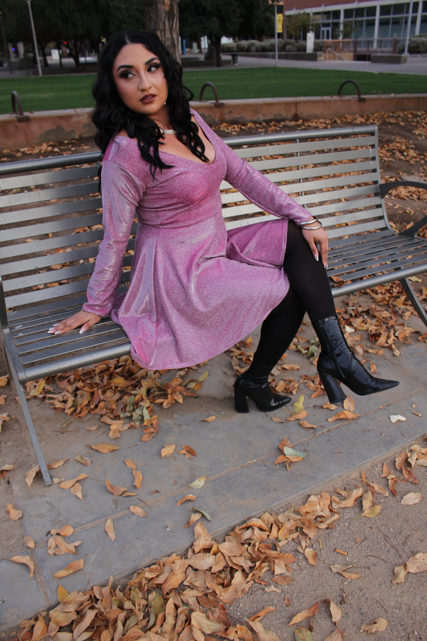 Pink Shimmer Glam Dress